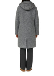Mantel mit Steppeinsatz - 97W2-GREY/BLACK - Grau