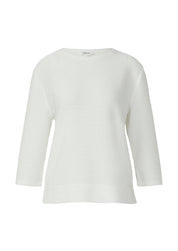 Sweatshirt Relaxed Fit - 0210-WHITE - Weiß