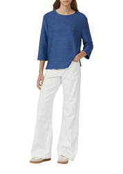 Sweatshirt Relaxed Fit - 5527-BLUE - Blau