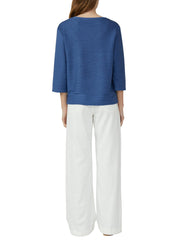 Sweatshirt Relaxed Fit - 5527-BLUE - Blau