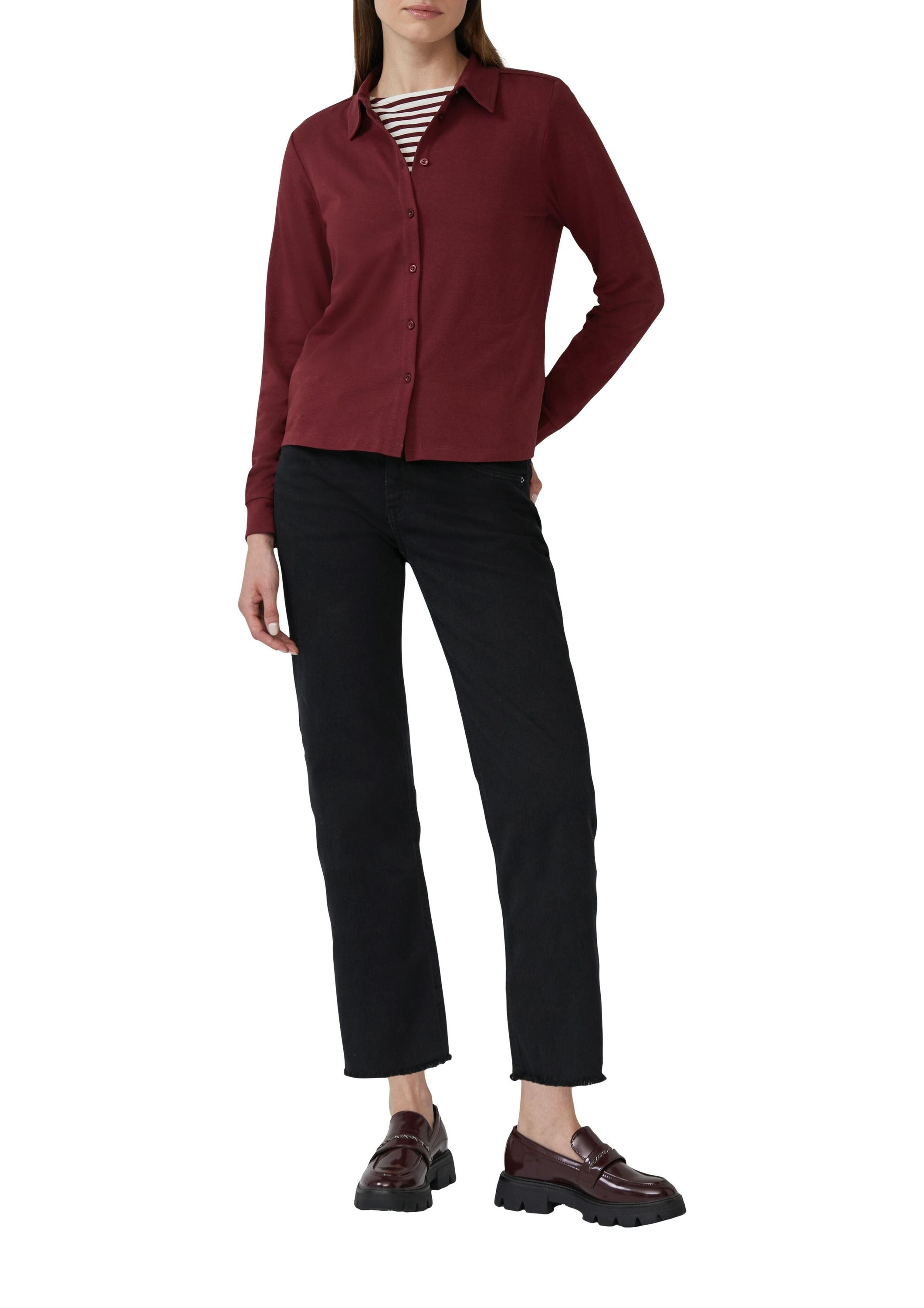 Bluse Regular Fit - 3902-RED - Rot