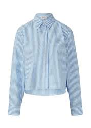 Bluse aus Baumwolle - 51G1-BLUE - Blau