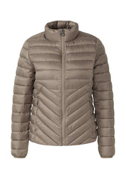 Steppjacke mit Stehkragen - 6933-BLUE GREEN - Braun