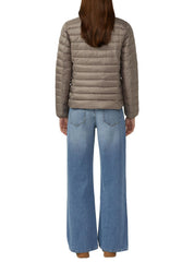 Steppjacke mit Stehkragen - 6933-BLUE GREEN - Braun