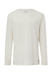 Langarmshirt aus Baumwolle - 9000-GREY/BLACK - Grau