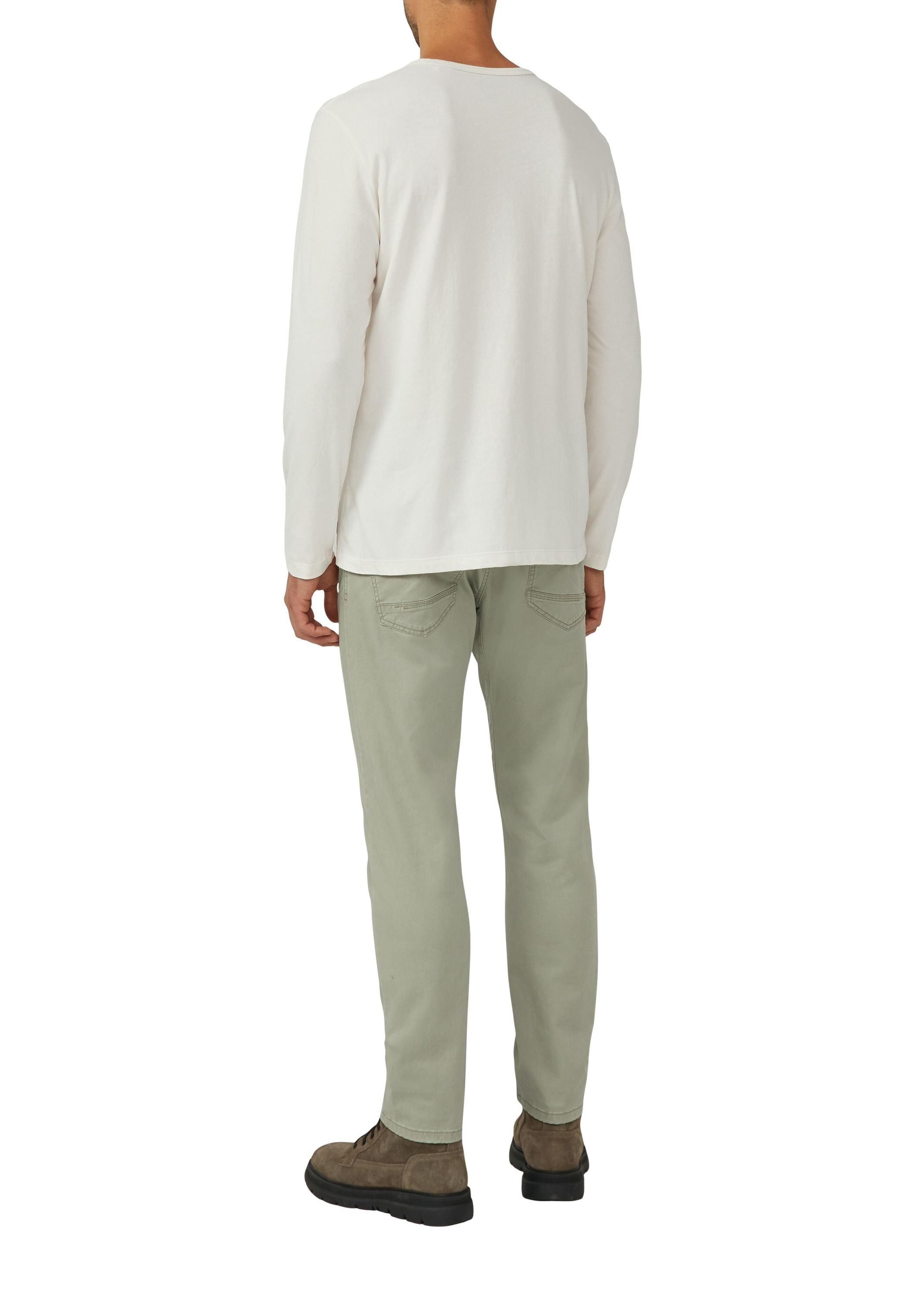 Langarmshirt aus Baumwolle - 9000-GREY/BLACK - Grau