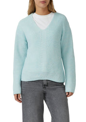 Strickpullover - 6439-BLUE GREEN - Blau
