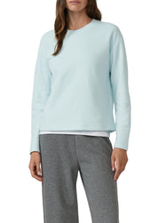 Sweatshirt aus Baumwollmix - 6439-BLUE GREEN - Blau
