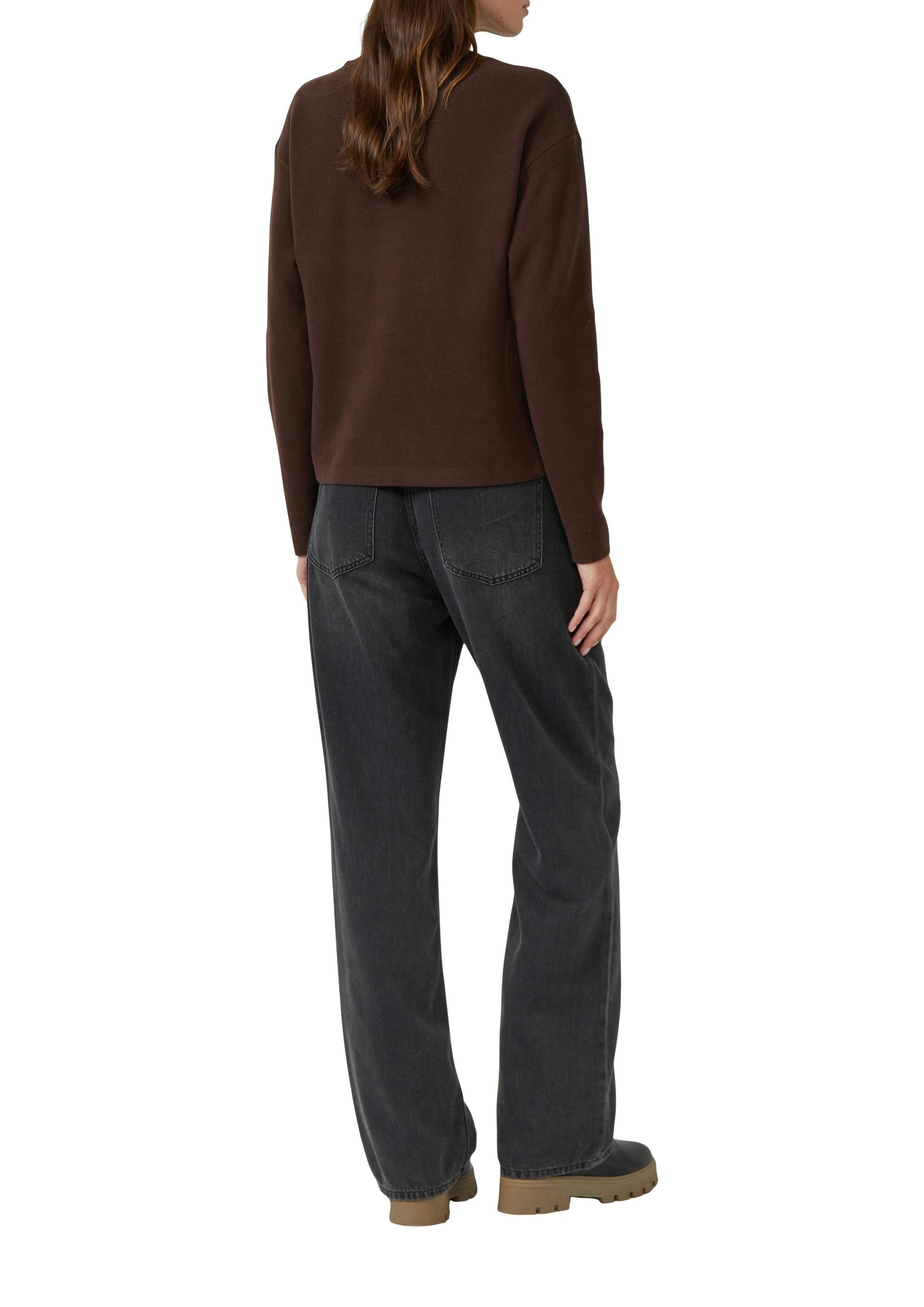 Sweatshirt aus Baumwollmix - 8945-BROWN - Braun