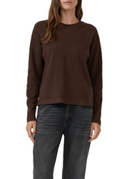 Sweatshirt aus Baumwollmix - 8945-BROWN - Braun