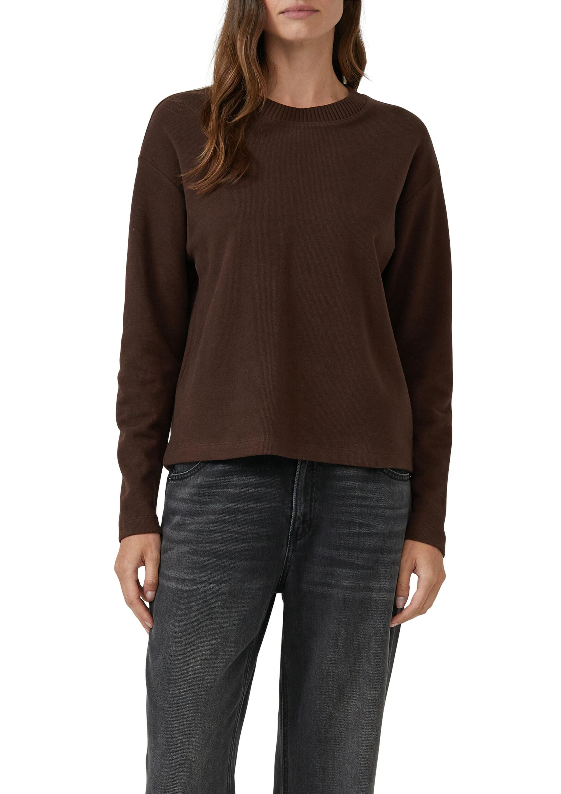 Sweatshirt aus Baumwollmix - 8945-BROWN - Braun