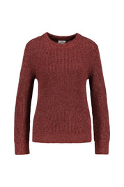 Strickpullover aus Baumwollmix - 3902-RED - Rot