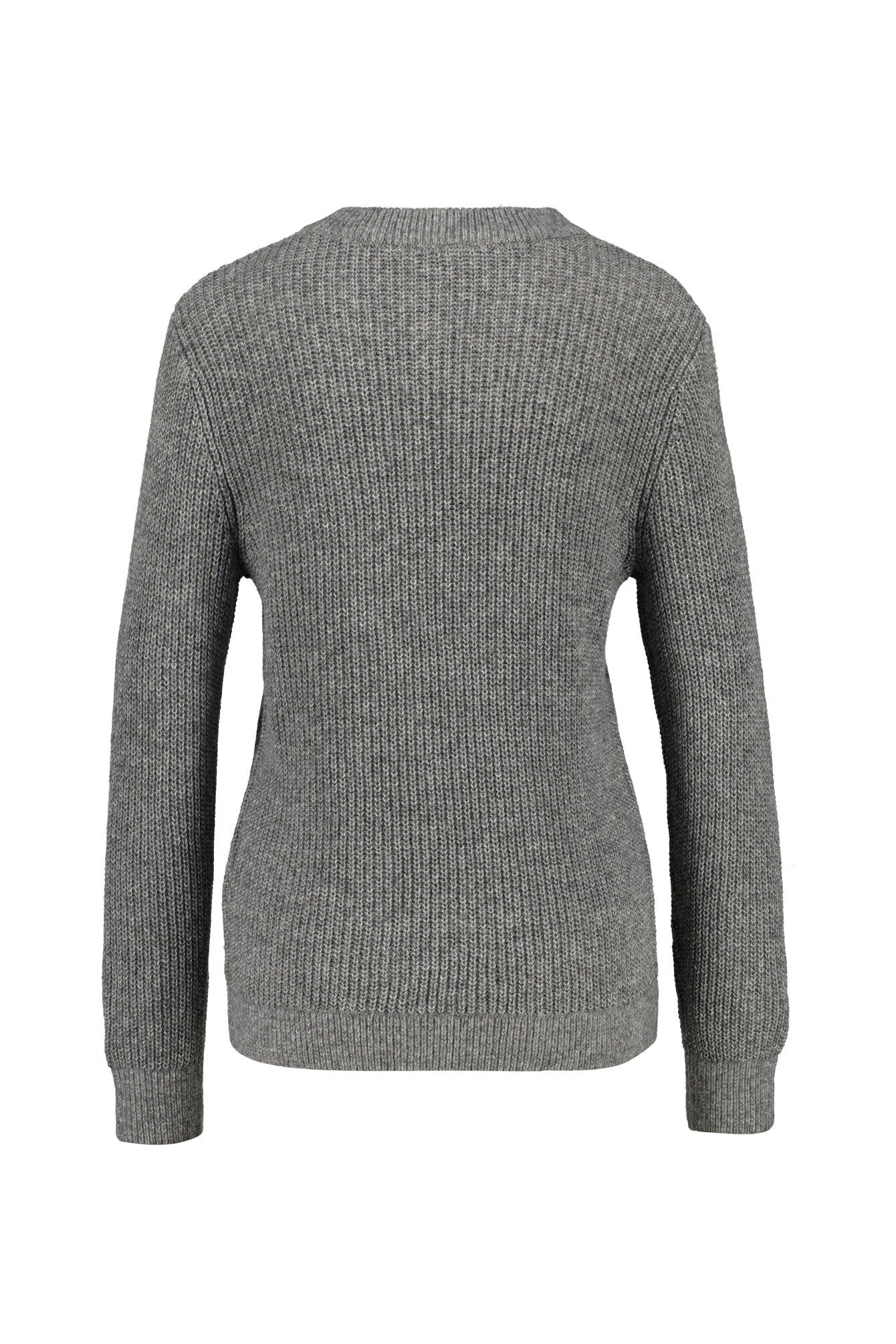 Strickpullover aus Baumwollmix - 9730-GREY/BLACK - Grau