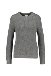 Strickpullover aus Baumwollmix - 9730-GREY/BLACK - Grau