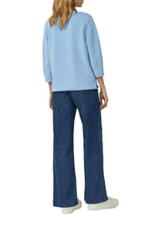 Sweatshirt aus Modalmix - 5141-BLUE - Blau