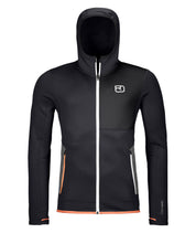 Fleecejacke mit Kapuze - 90201-black raven - Schwarz