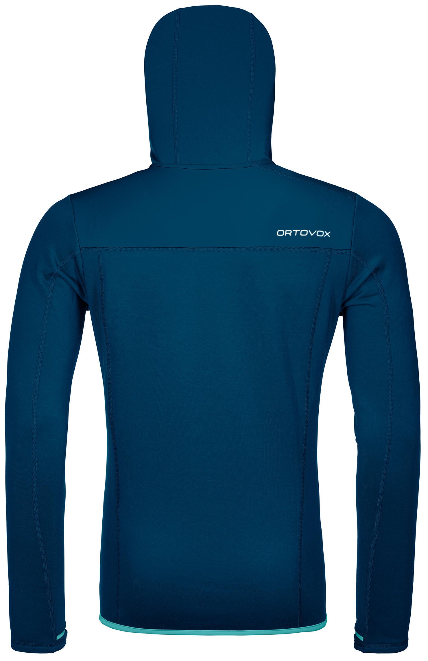 Fleecejacke mit Kapuze - 55901-petrol blue - Blau