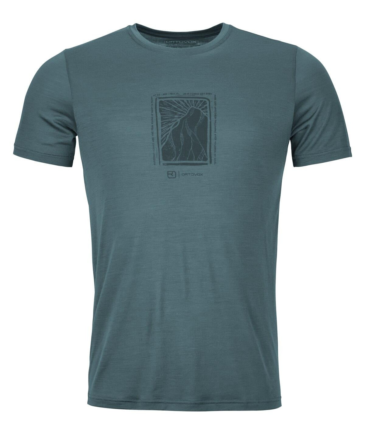 T-Shirt mit Print - 87801-dark arctic grey - Grau