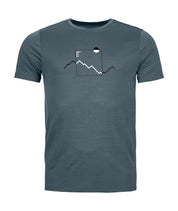 T-Shirt aus Wollmix - 87801-dark arctic grey - Grau