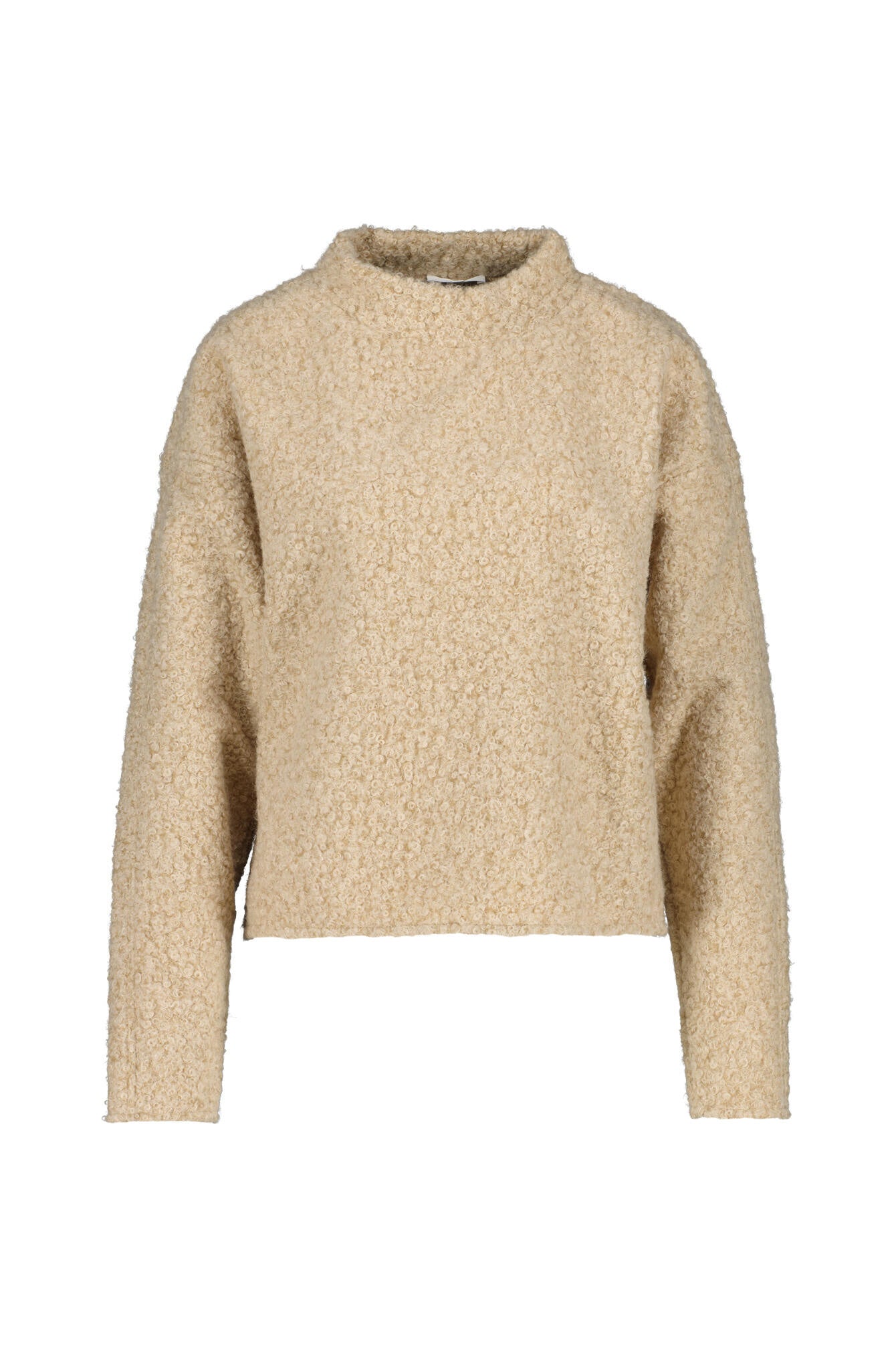 Strickpullover in Bouclé-Optik - 2088-macadamia - Beige