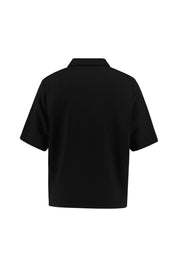 T-Shirt mit 1/2 Zip - 105-black - Schwarz