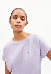 T-Shirt aus Bio-Baumwolle - 2680-lavender light - Violett