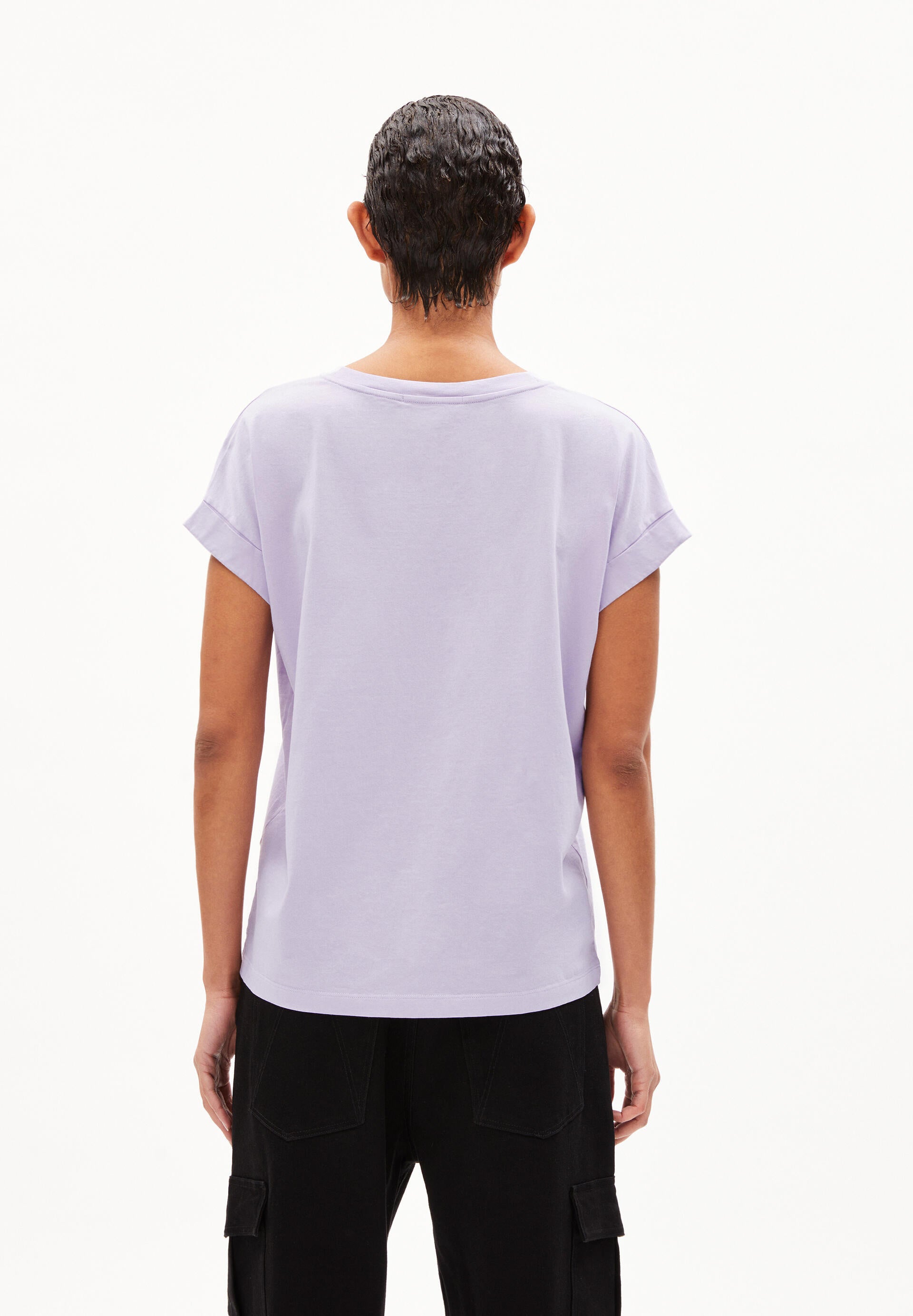 T-Shirt aus Bio-Baumwolle - 2680-lavender light - Violett