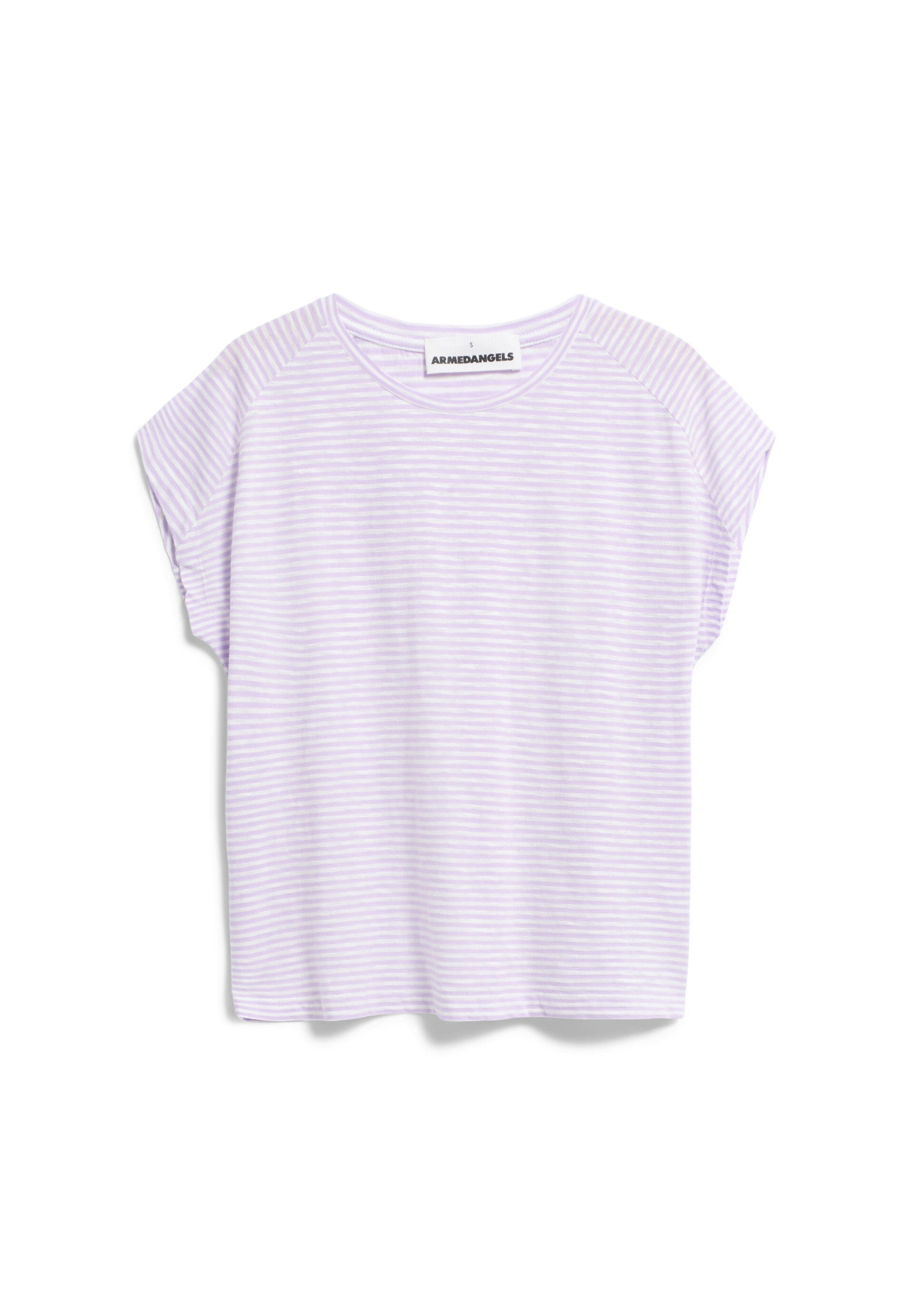 T-Shirt gestreift - 2715-lavender light-oatmilk - Violett