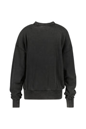 Oversized Sweatshirt - 105-black - Grau