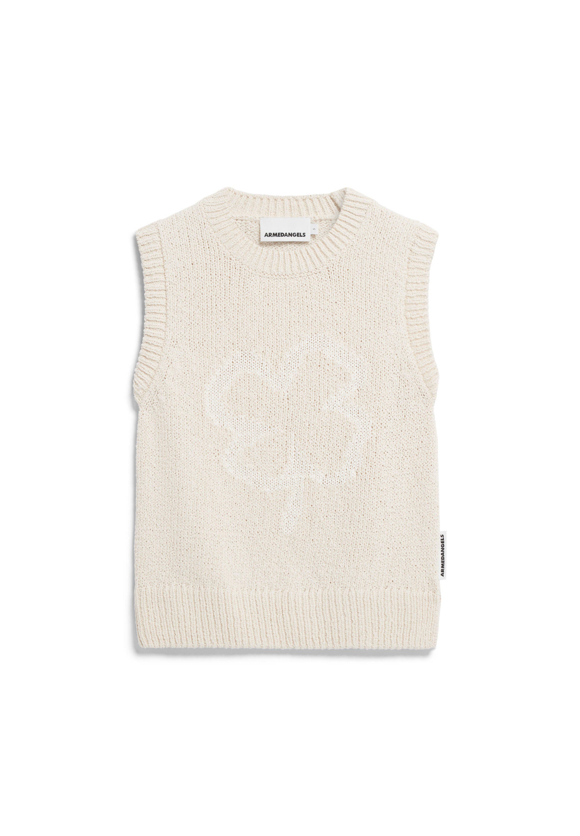 Stricktanktop aus Baumwollmix - 3152-oatmilk-light oatmilk - Beige