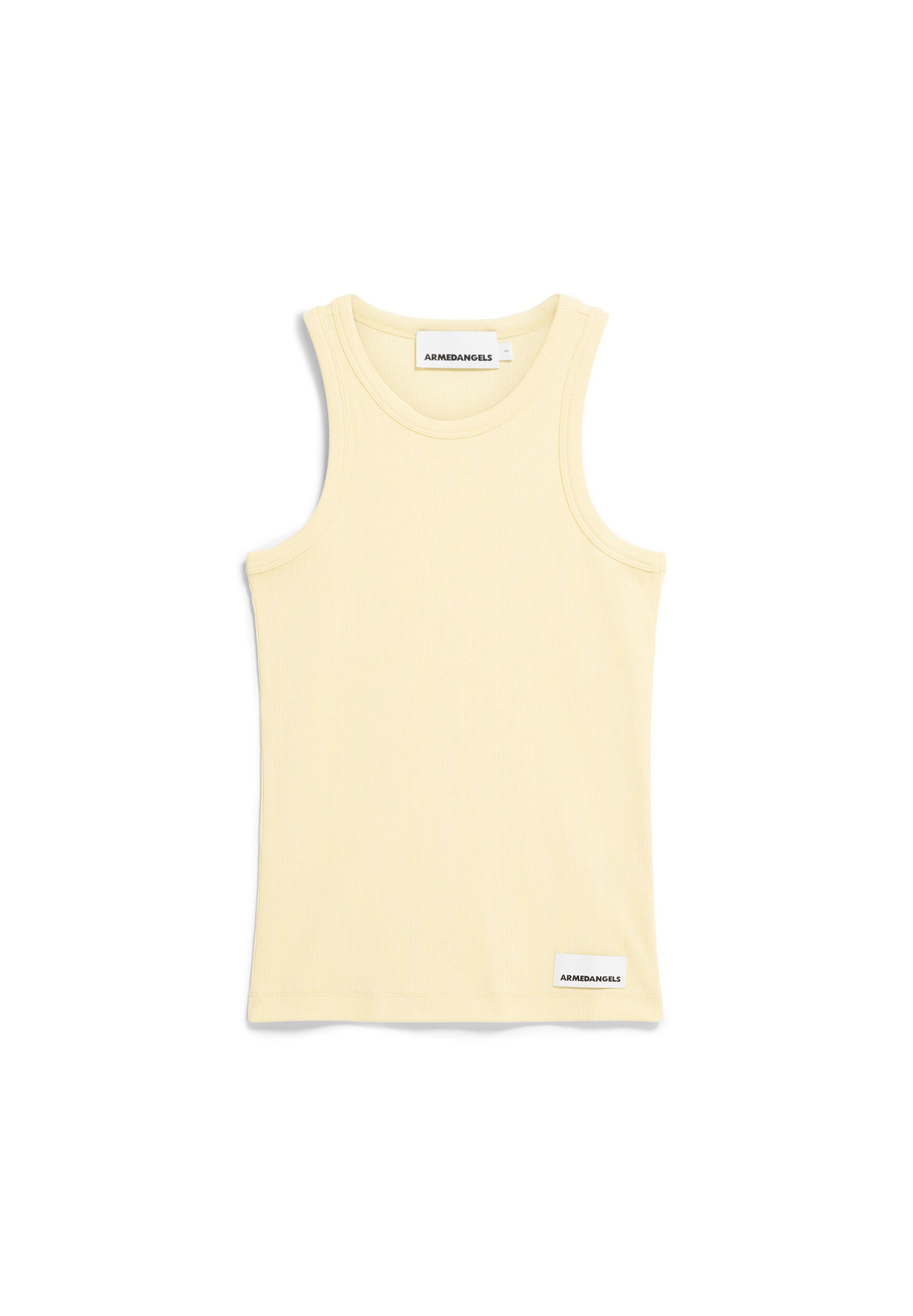 Geripptes Tanktop - 3057-early yellow - Gelb