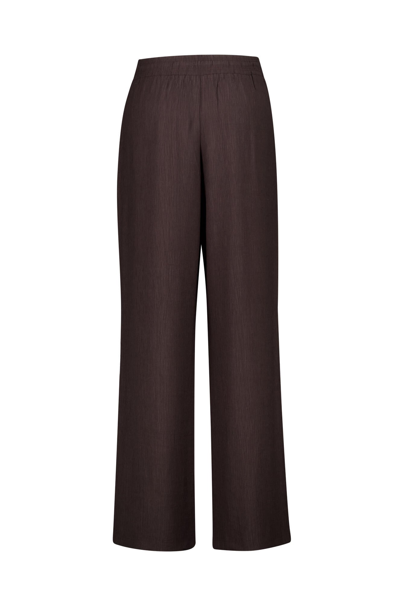 Hose MAROU CRINKLE Wide Leg - 20024-midnight brown - Braun