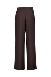 Hose MAROU CRINKLE Wide Leg - 20024-midnight brown - Braun