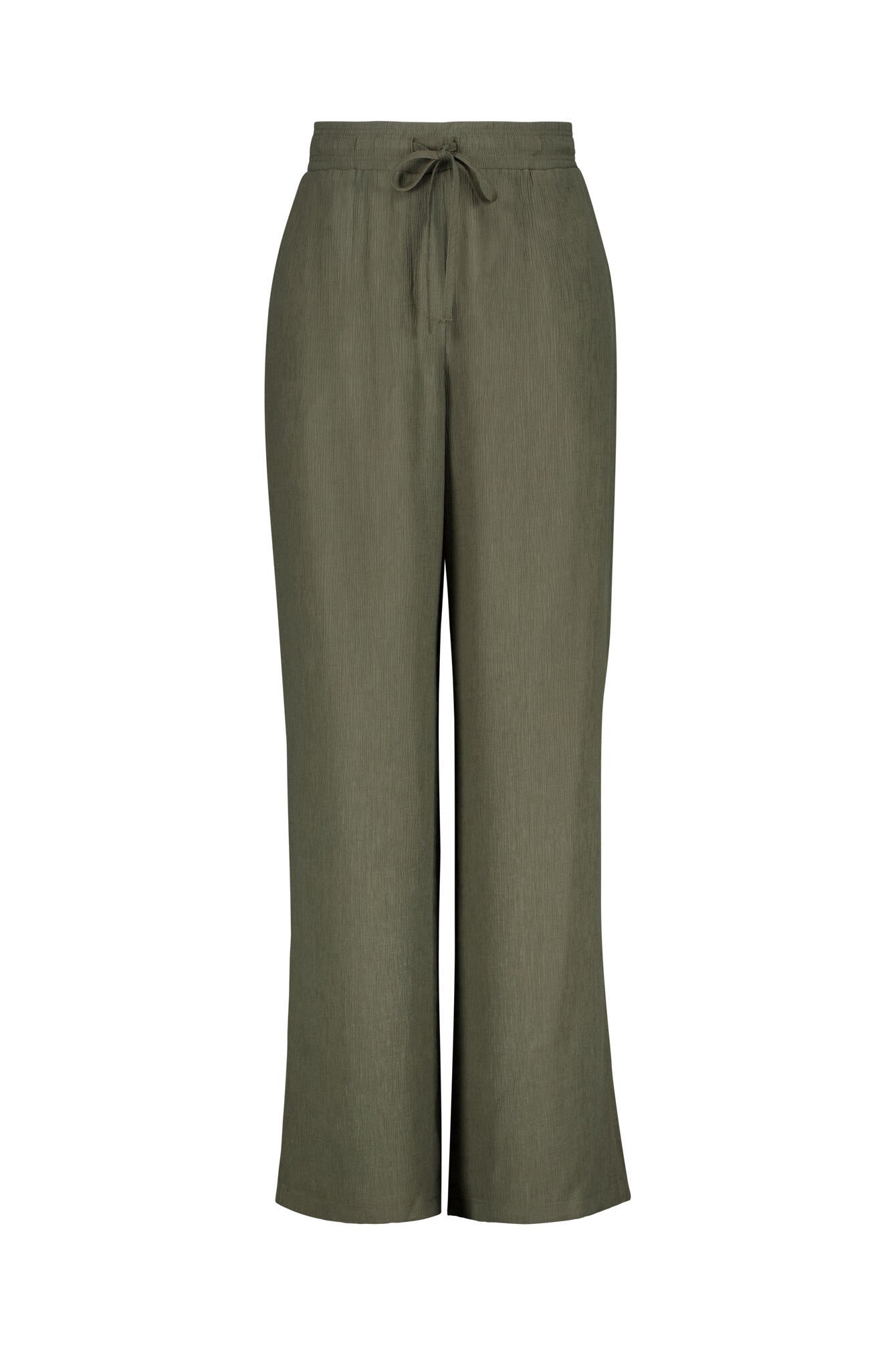 Hose MAROU CRINKLE Wide Leg - 30034-olive leaf - Grün
