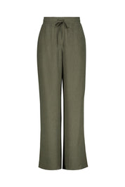 Hose MAROU CRINKLE Wide Leg - 30034-olive leaf - Grün