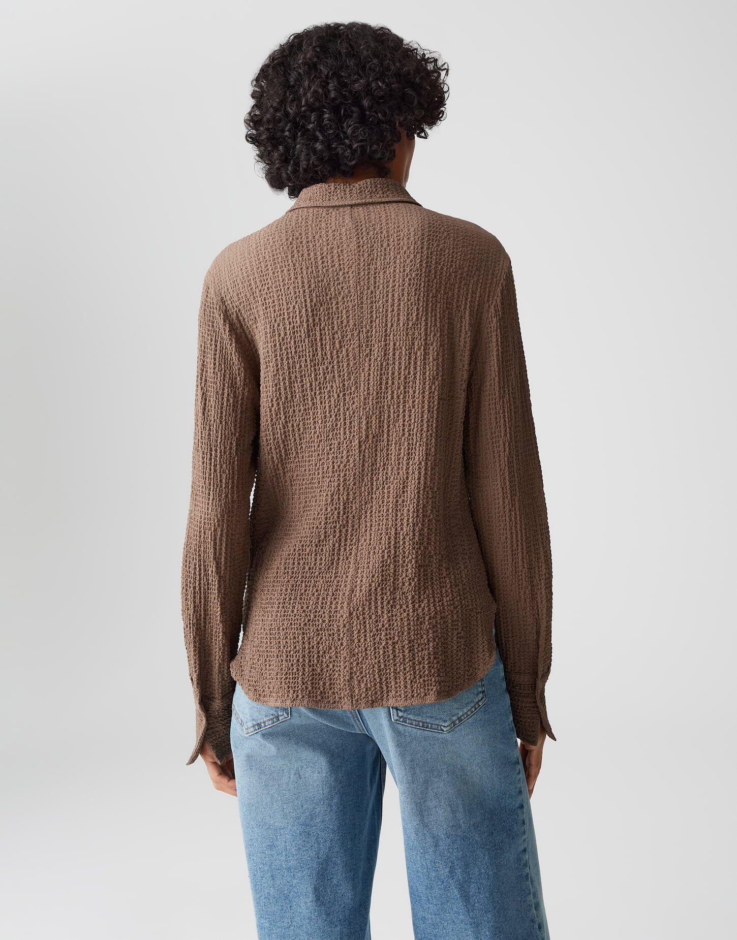 Bluse FRIVE aus Viskosemix - 20020-cocoa - Braun