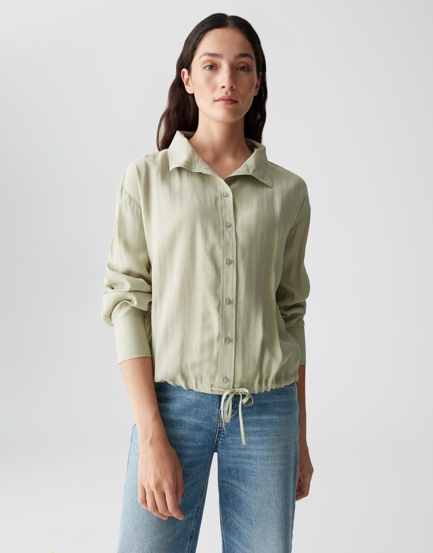 Bluse FAYRA aus Modal - 30041-soft matcha - Grün