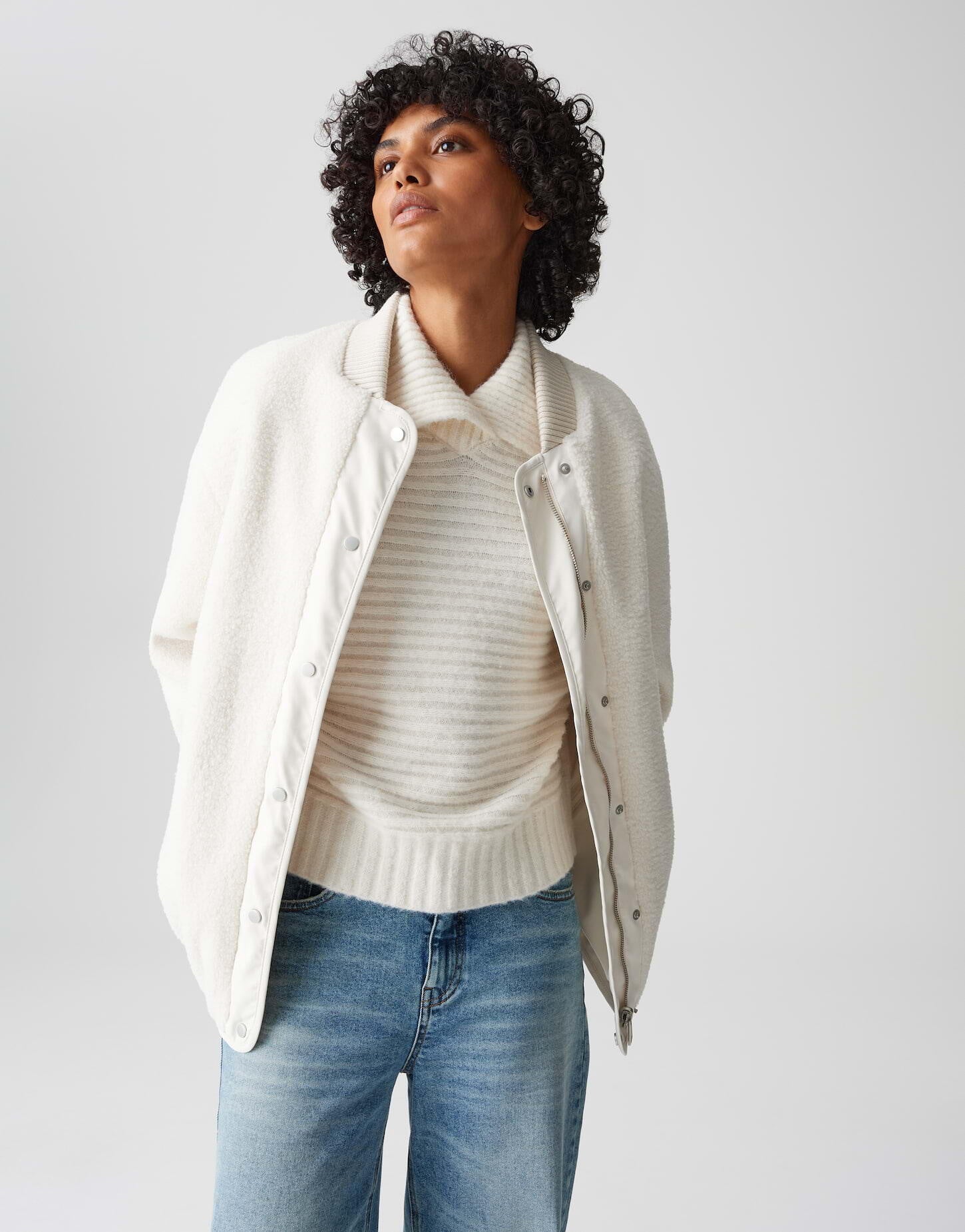 Wendejacke HULDA reversible - 1006-soft cream - Creme