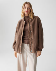 Wendejacke HULDA reversible - 20020-cocoa - Braun