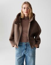 Jacke HIKONA aus Wollmix - 20020-cocoa - Braun