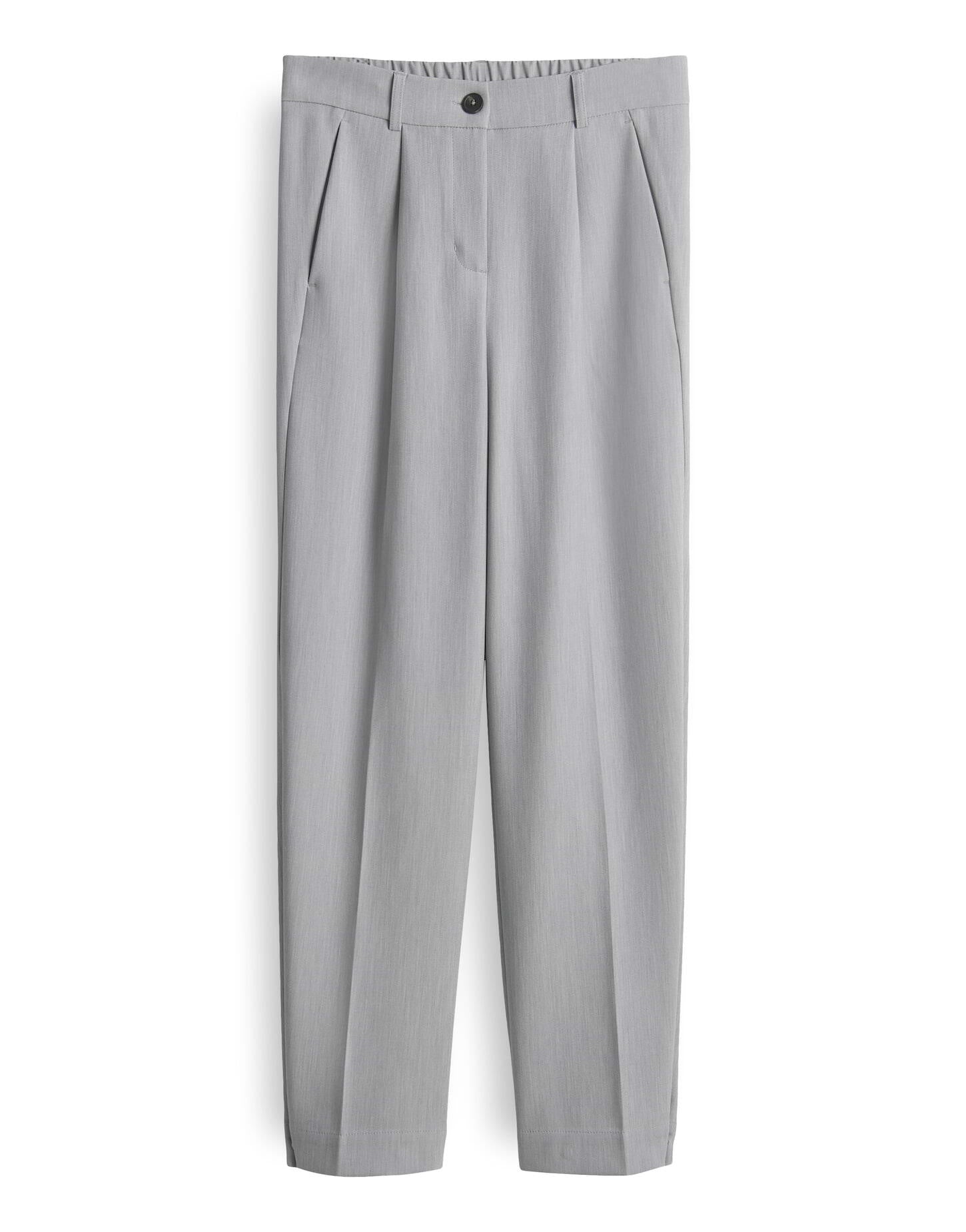 Businesshose MAIGA Wide Leg - 8056-hazy fog melange - Grau