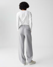 Businesshose MAIGA Wide Leg - 8056-hazy fog melange - Grau