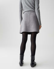 A-Linienrock Mini RELVINA - 8072-easy grey - Grau