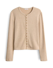 Strickjacke SALTUS aus Viskosemix - 2088-macadamia - Beige