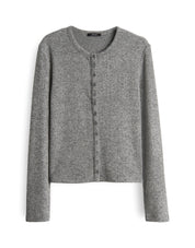 Strickjacke SALTUS aus Viskosemix - 8072-easy grey - Grau
