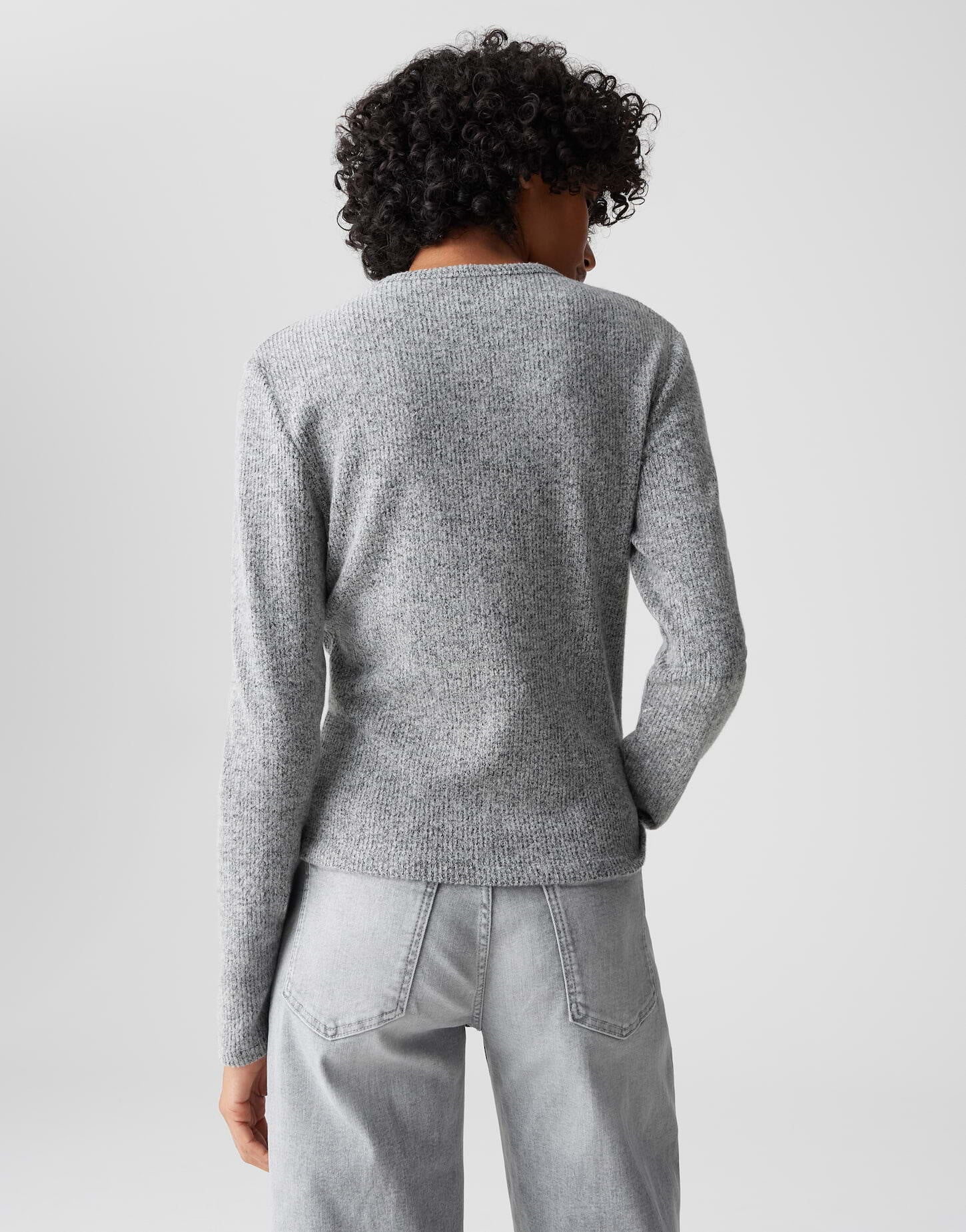Strickjacke SALTUS aus Viskosemix - 8072-easy grey - Grau
