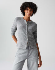 Strickjacke SALTUS aus Viskosemix - 8072-easy grey - Grau