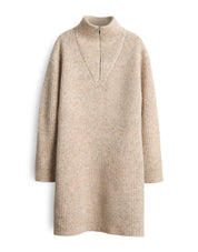 Strickkleid WONELLI Midi - 2088-macadamia - Creme