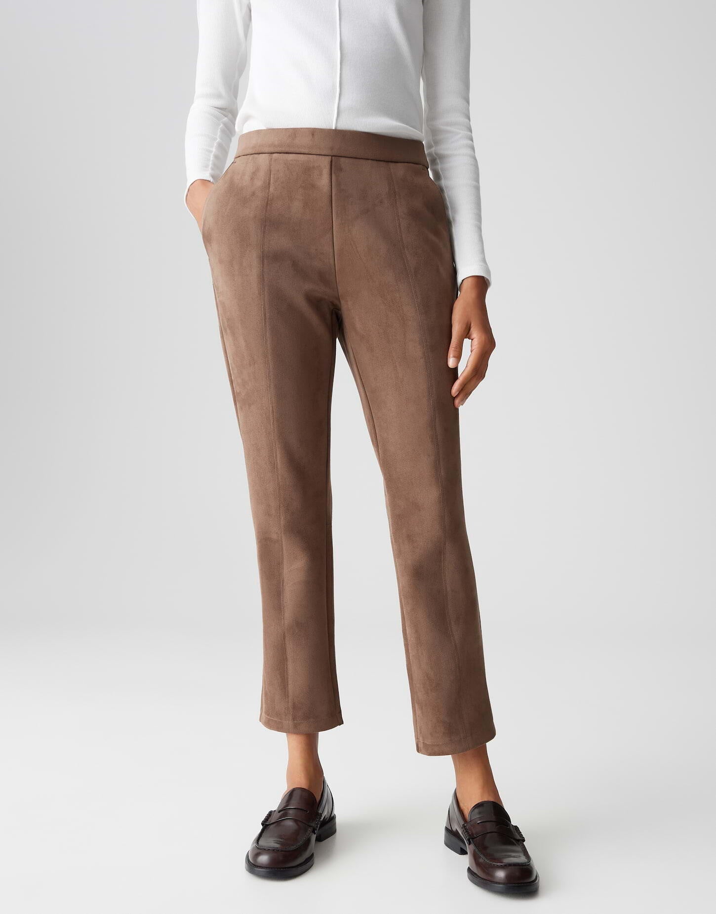 Hose ELVINA Regular Fit - 20020-cocoa - Braun