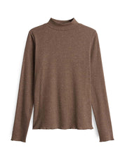 Rippshirt SUHANNA CURLY - 20020-cocoa - Braun
